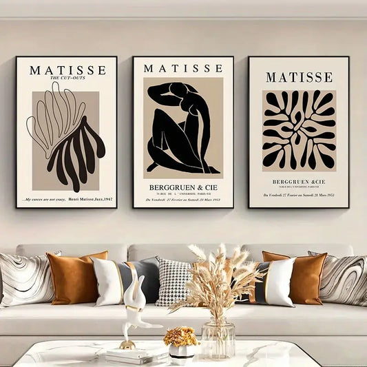 Matisse Body Line Canvas Art – Set of 3 (40 cm x 60 cm)