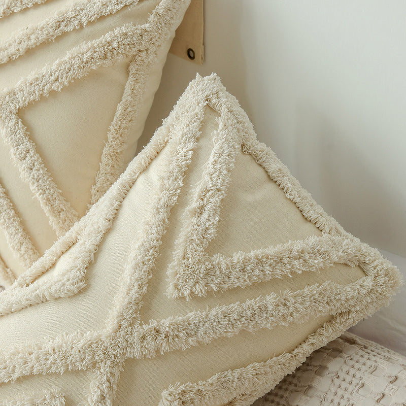 Tassel Tufted Decorative Cushion