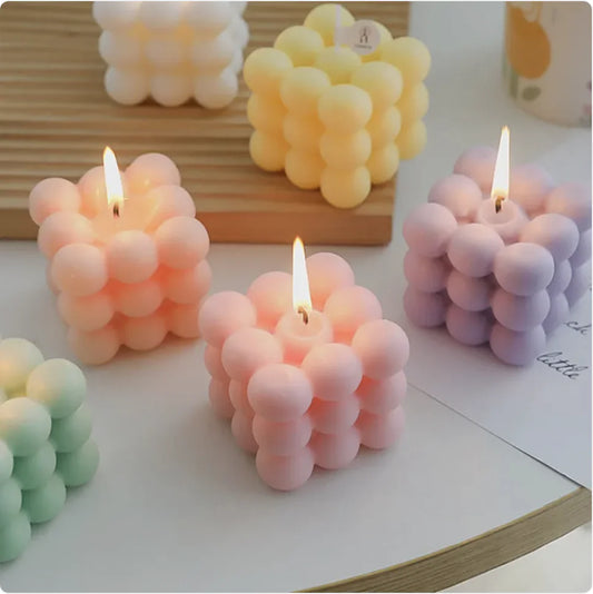 Geometric Aromatherapy Decorative Candle – Minimalist Design