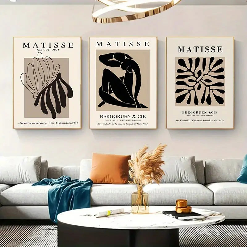 Matisse Body Line Canvas Art – Set of 3 (40 cm x 60 cm)