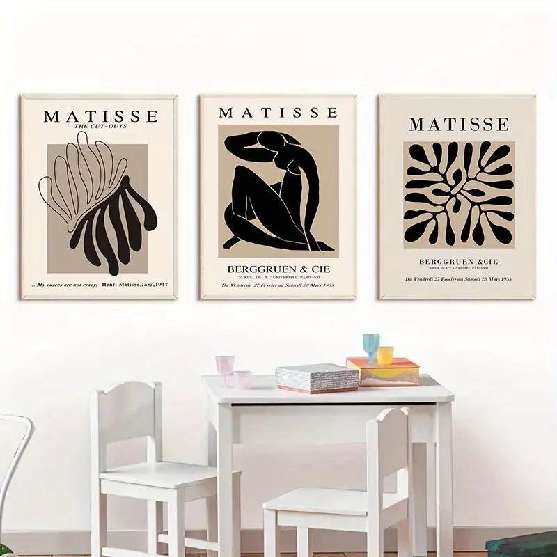 Matisse Body Line Canvas Art – Set of 3 (40 cm x 60 cm)